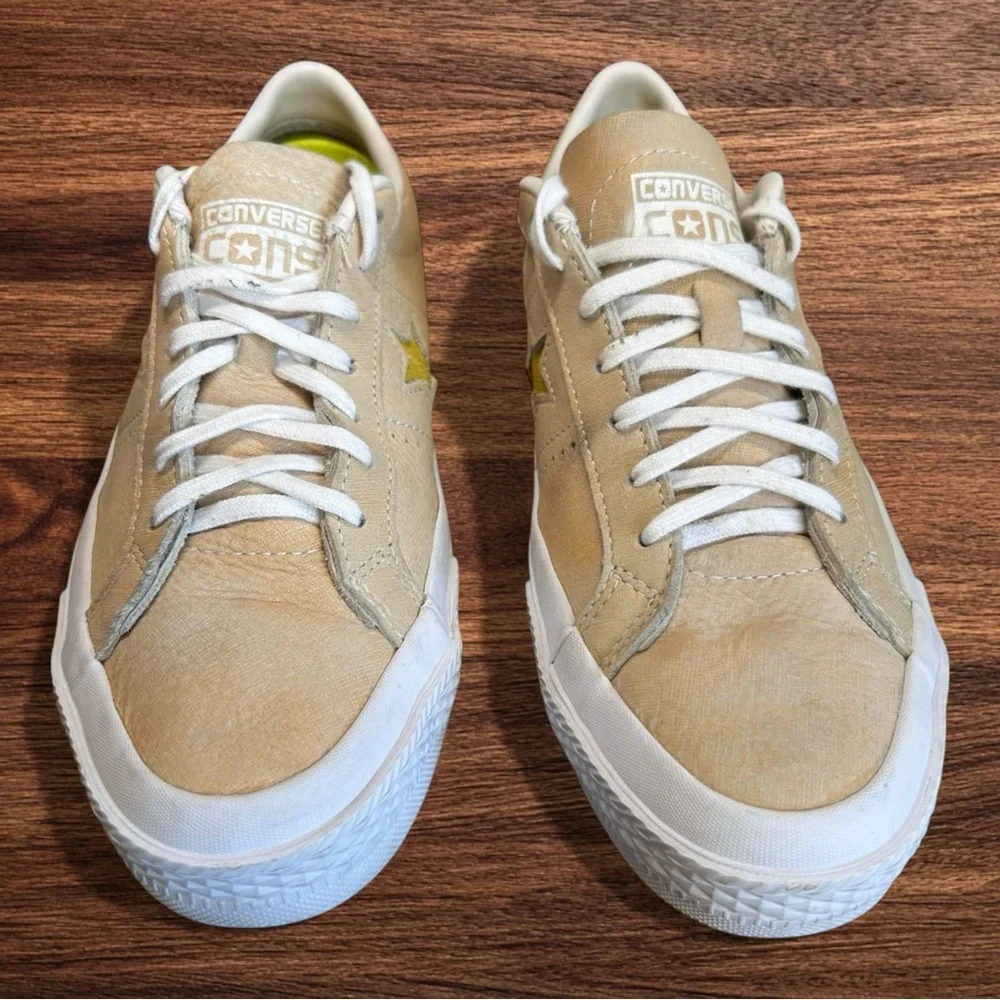 Converse One Star Ox Shoes Leather Bitter Lemon/White (153994C) Men’s 8.5 - Picture 9 of 11
